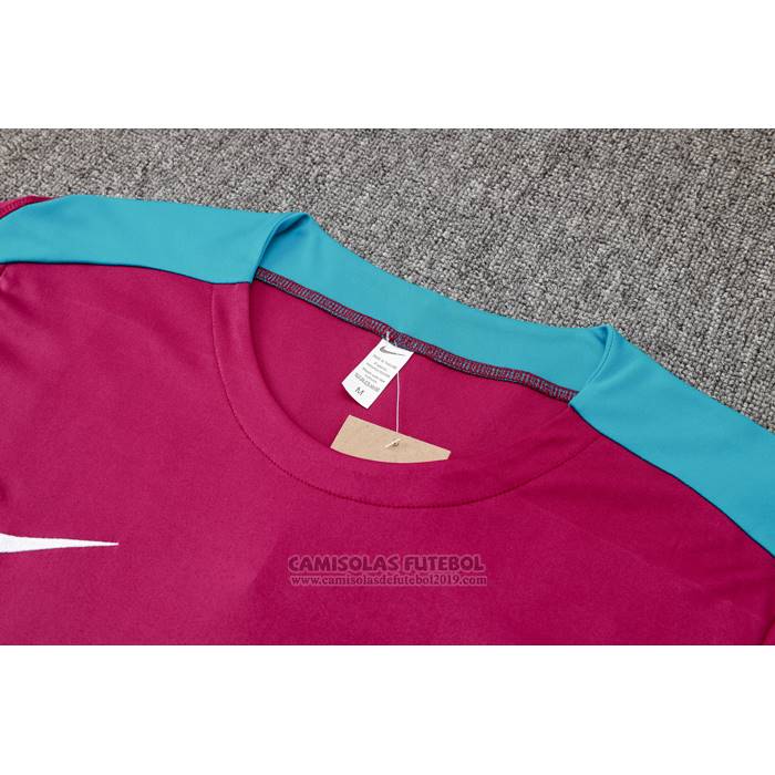 Fato de Treino Paris Saint-Germain Manga Curta 2024-2025 Purpura - Calcas Curta